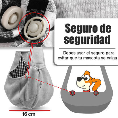 Pet Pocket – Porta Perrito Seguro, Suave y Estable