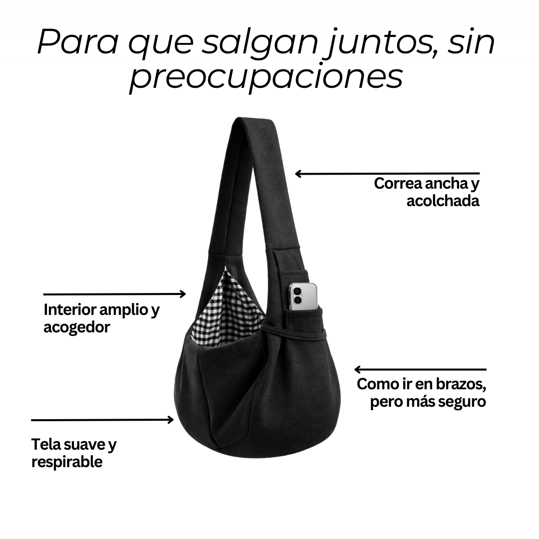 Pet Pocket – Porta Perrito Seguro, Suave y Estable