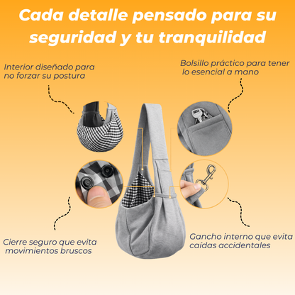 Pet Pocket – Porta Perrito Seguro, Suave y Estable