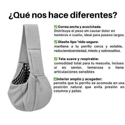 Pet Pocket – Porta Perrito Seguro, Suave y Estable